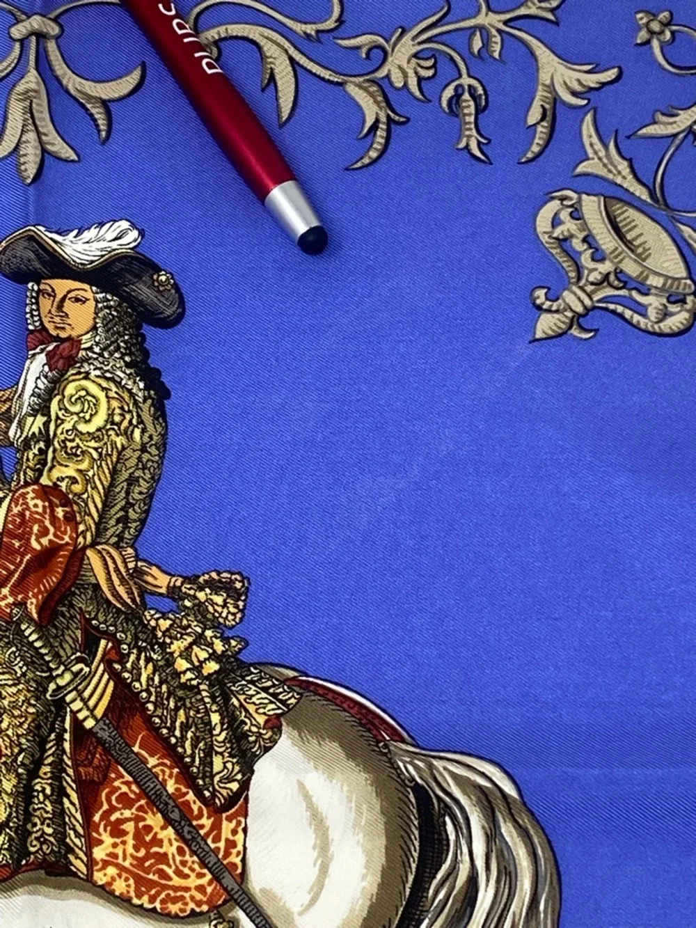 Hermes Silk Scarf Ludovicus Magnus Carre 90 Louis XIV F. de la Perriere - Picture 16 of 16